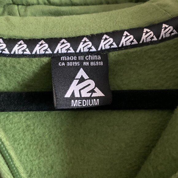 K2 Zip Up Hoodie--Men's Medium - Picture 3 of 5
